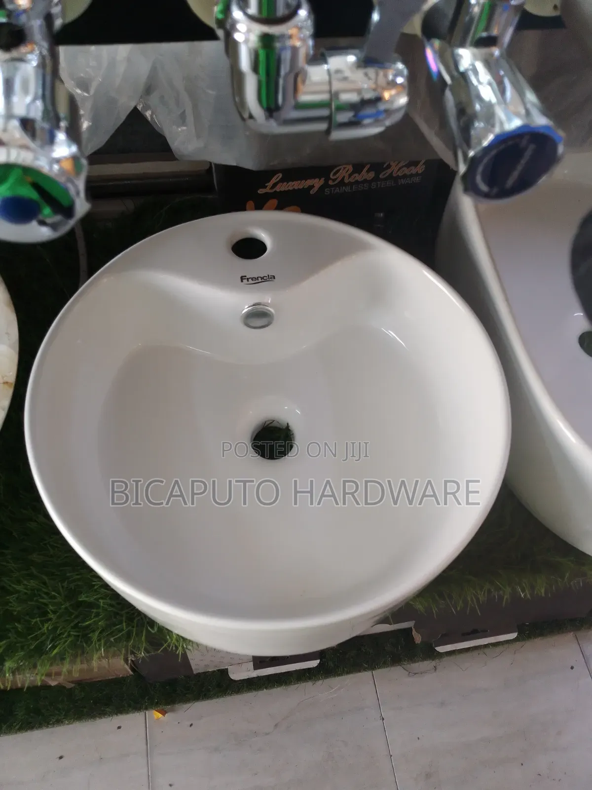 Countertop Basin White Round