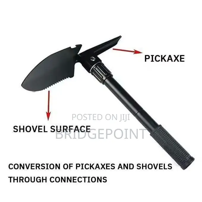 Multi-Functional Folding Shovel, Spade, and Trowel,