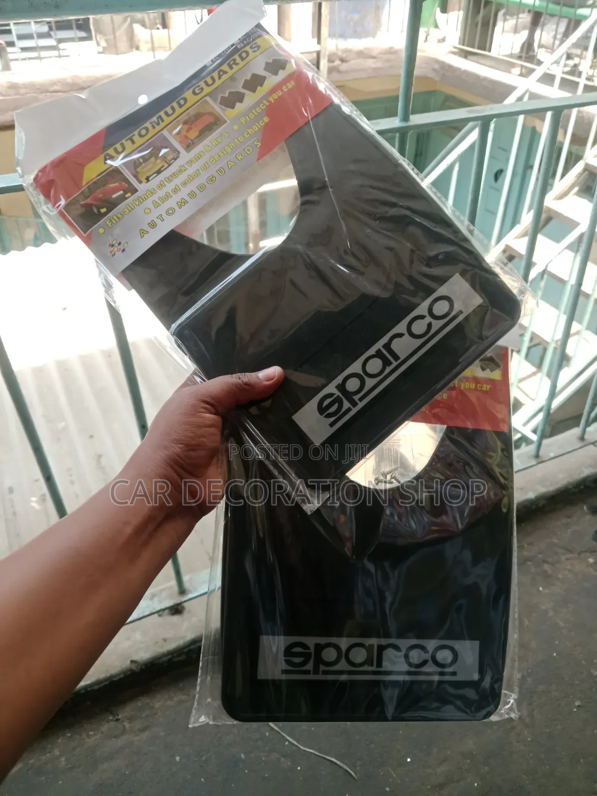 2pc Sparco Black Wheel Arch Dirt,gravel Car Paint Mudflaps Protector