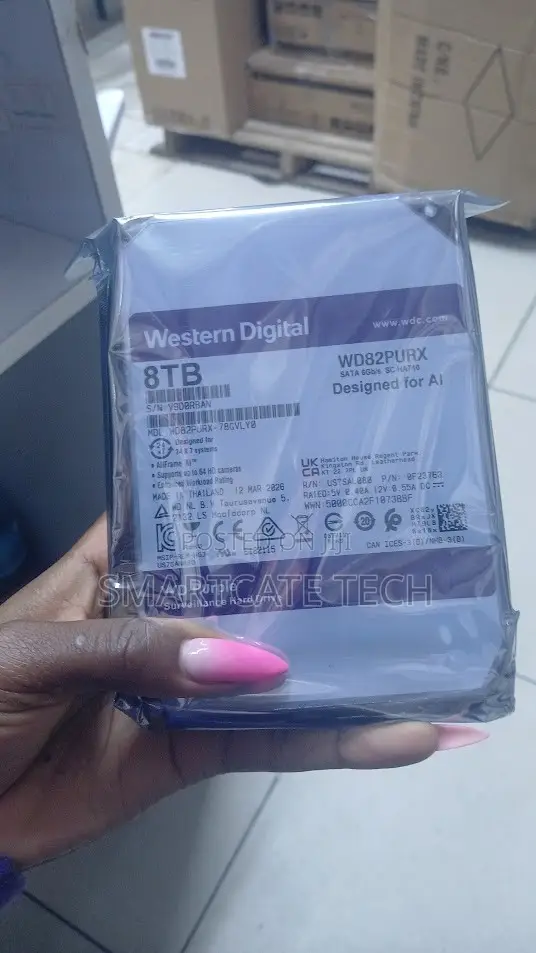 Western Digital 8TB WD Purple Surveillance Hard Drive