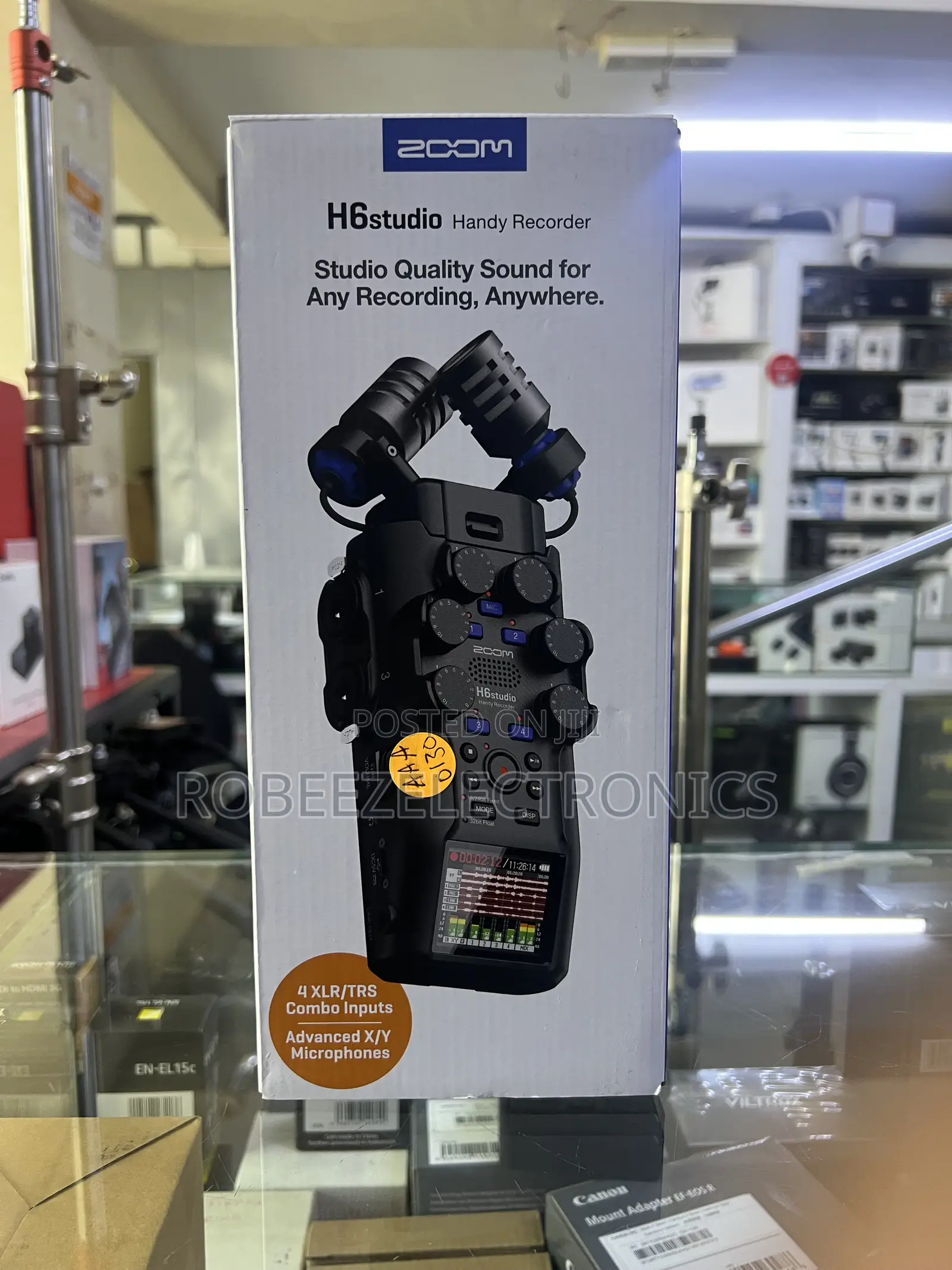 Zoom H6studio 6-Track Handy Recorder With 32-Bit Float Recording