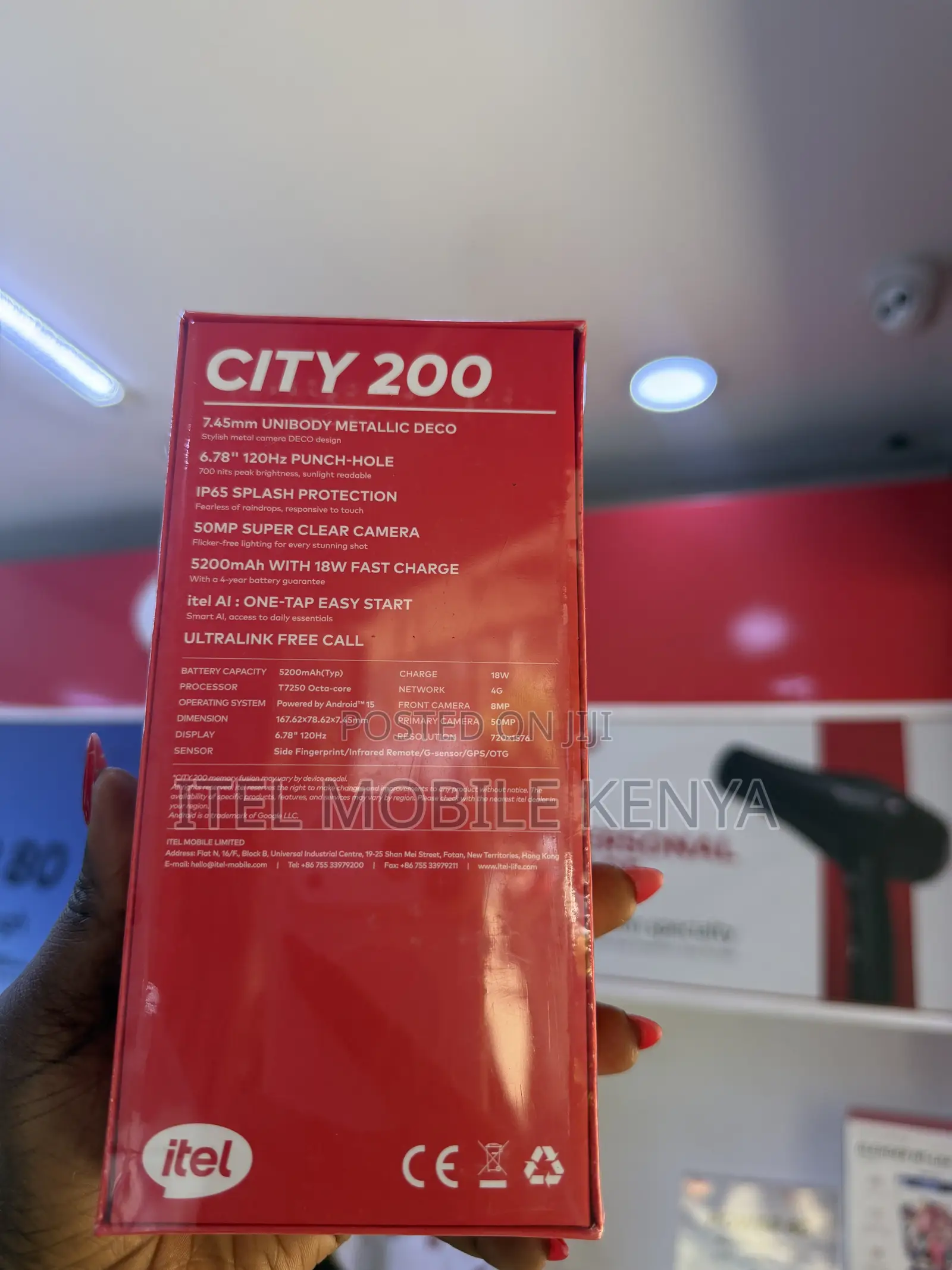 New Itel City 200 128 GB Black