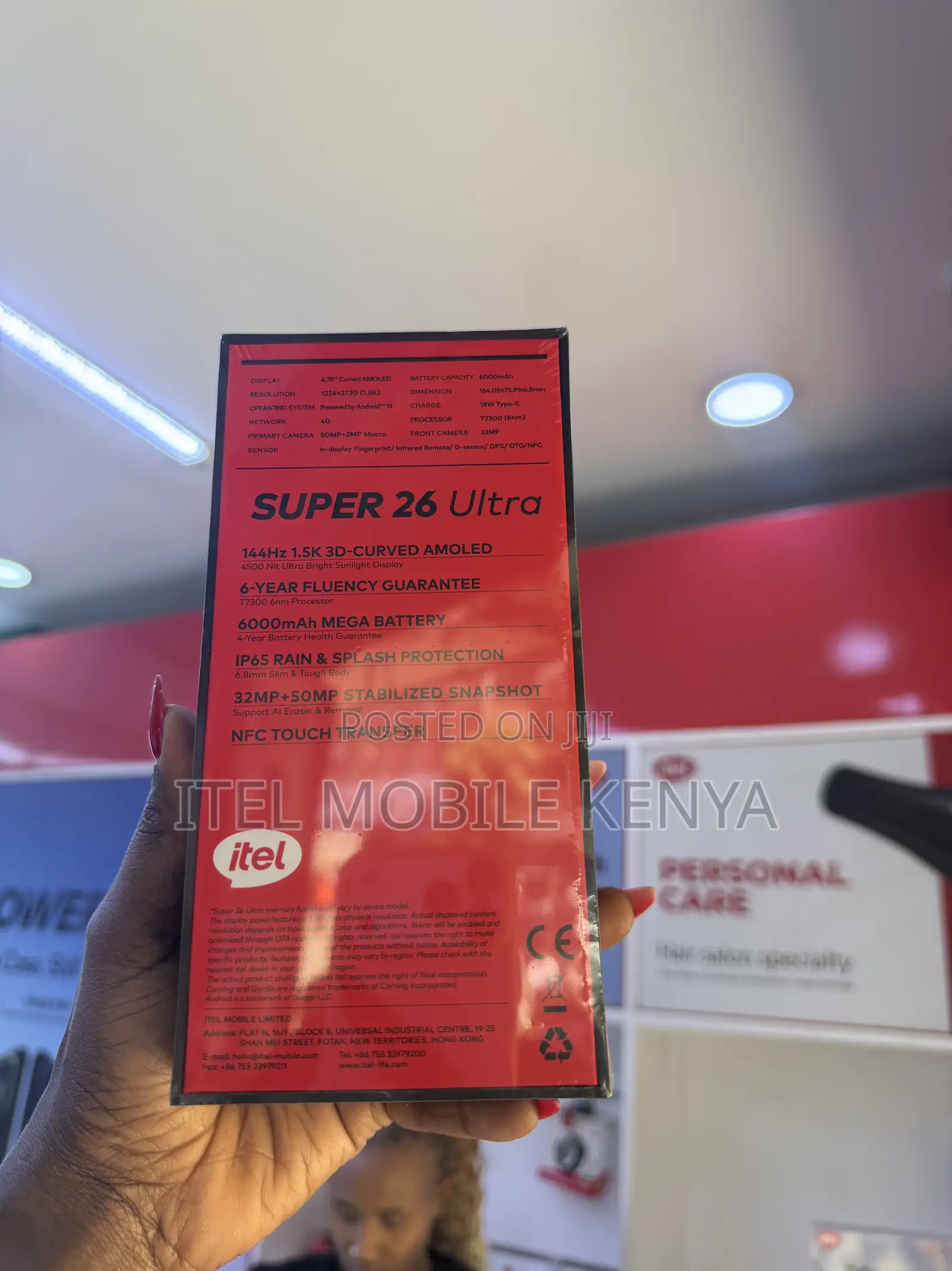 New Itel S26 Ultra 256 GB Black