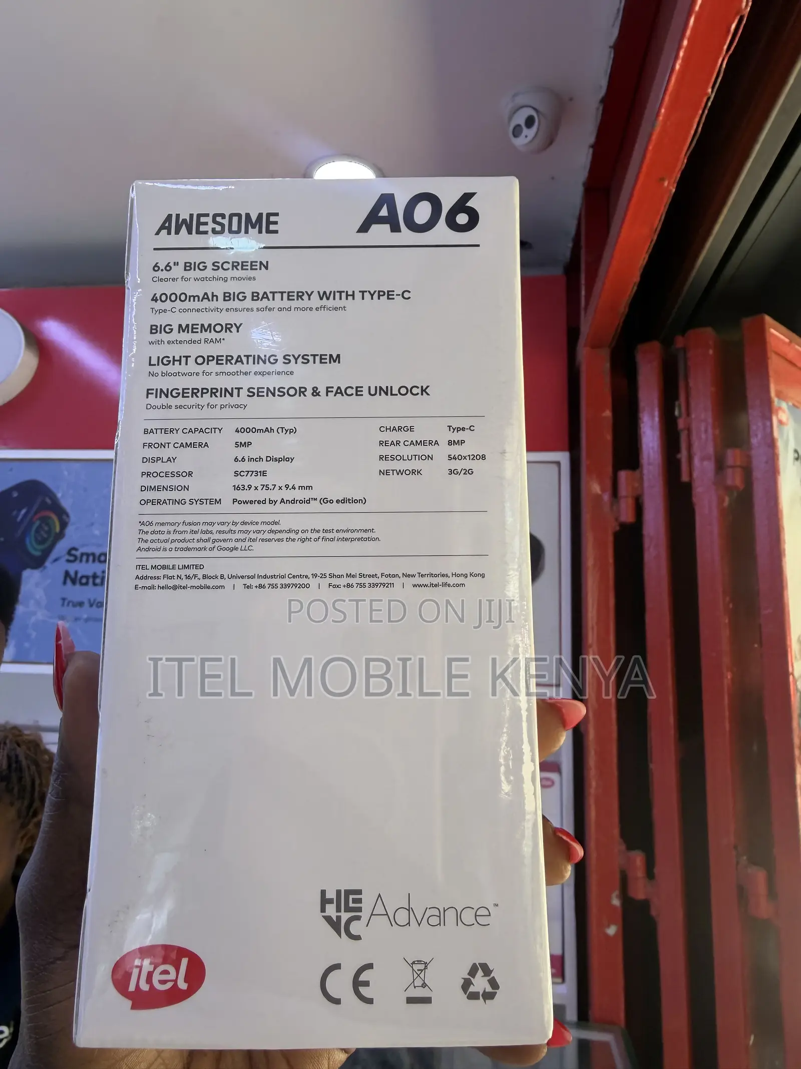 New Itel A06 32 GB Black