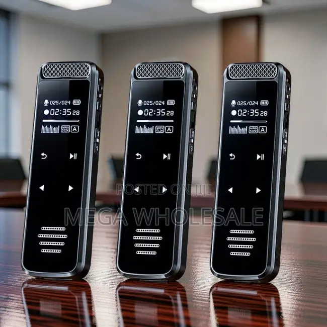 Voice-Activated Touch Screen Digital Audio Sound Voice Recorder.