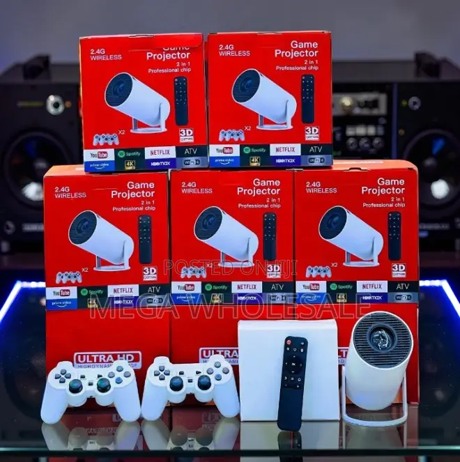 Smart HY300 Pro+ 2 in 1 3D Game Gaming WIFI Android Projector.