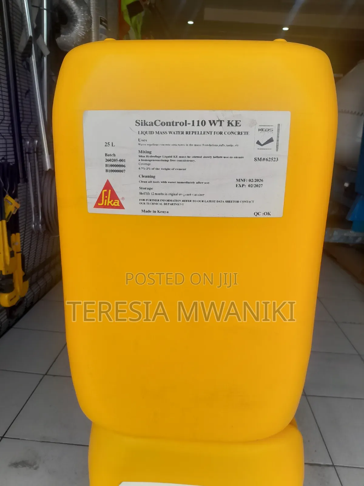 Sika Control 110WT KE 25ltrs Sika
