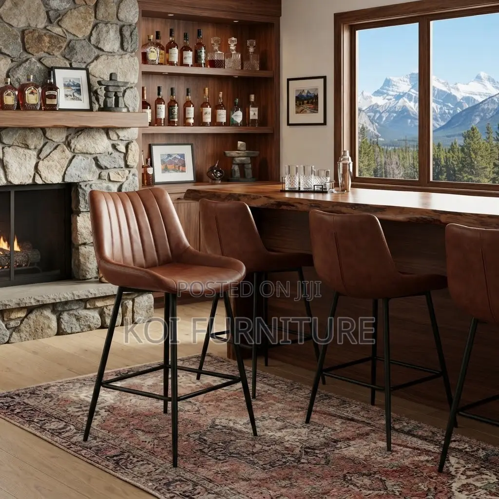 Barstools; Leather Home Counter Victone Barstool