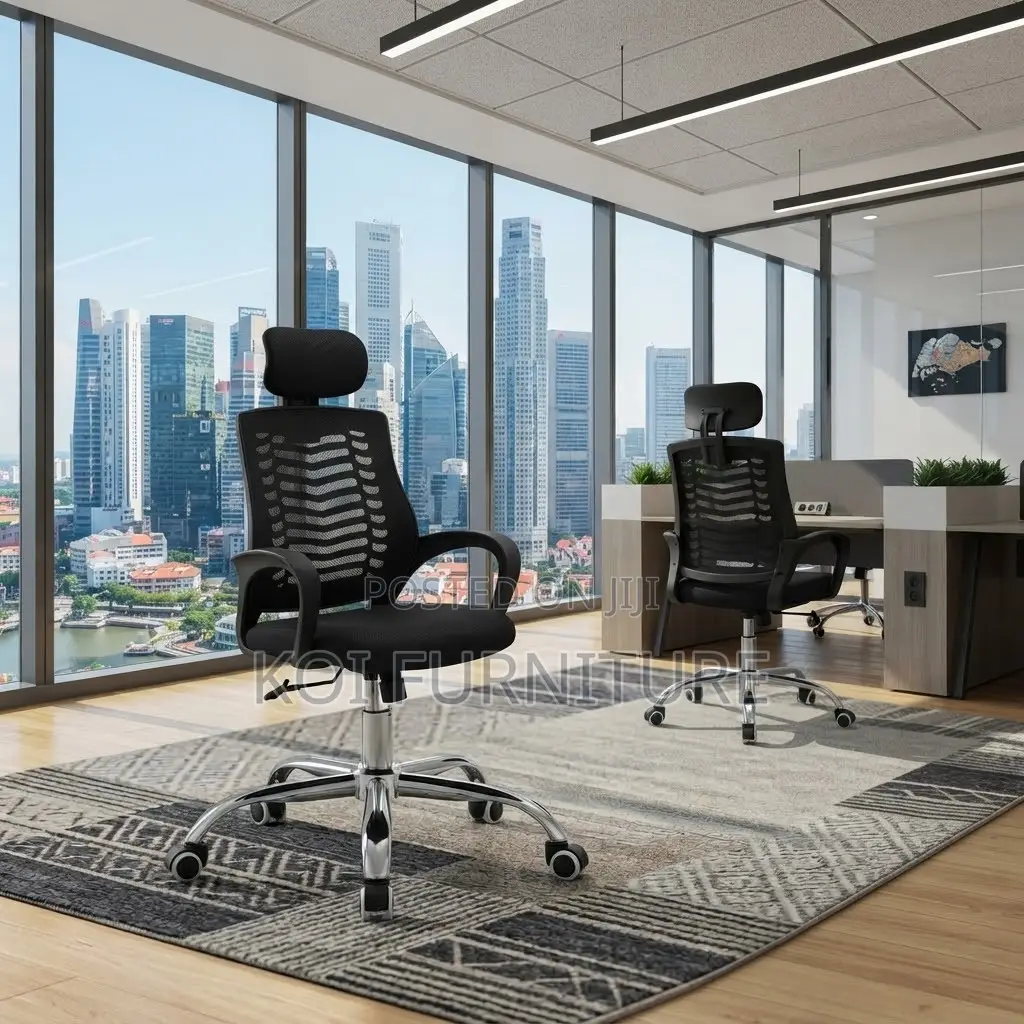 Office Chairs; Fixed Fabricated Office Modern Headrest Chairs