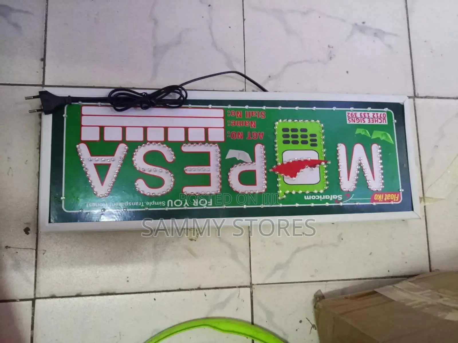 Bright M-Pesa Stall Signage