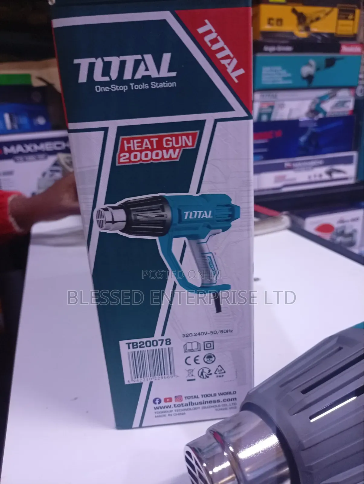 Light Weight Total Heat Gun/2000 Watts 240 Volts