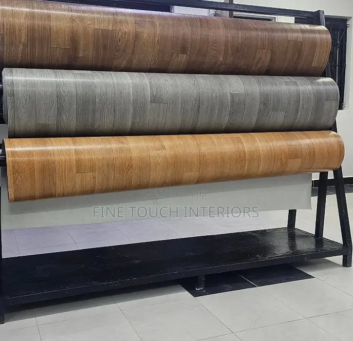 Premium Wood-Look Vinyl Mkeka Carpets