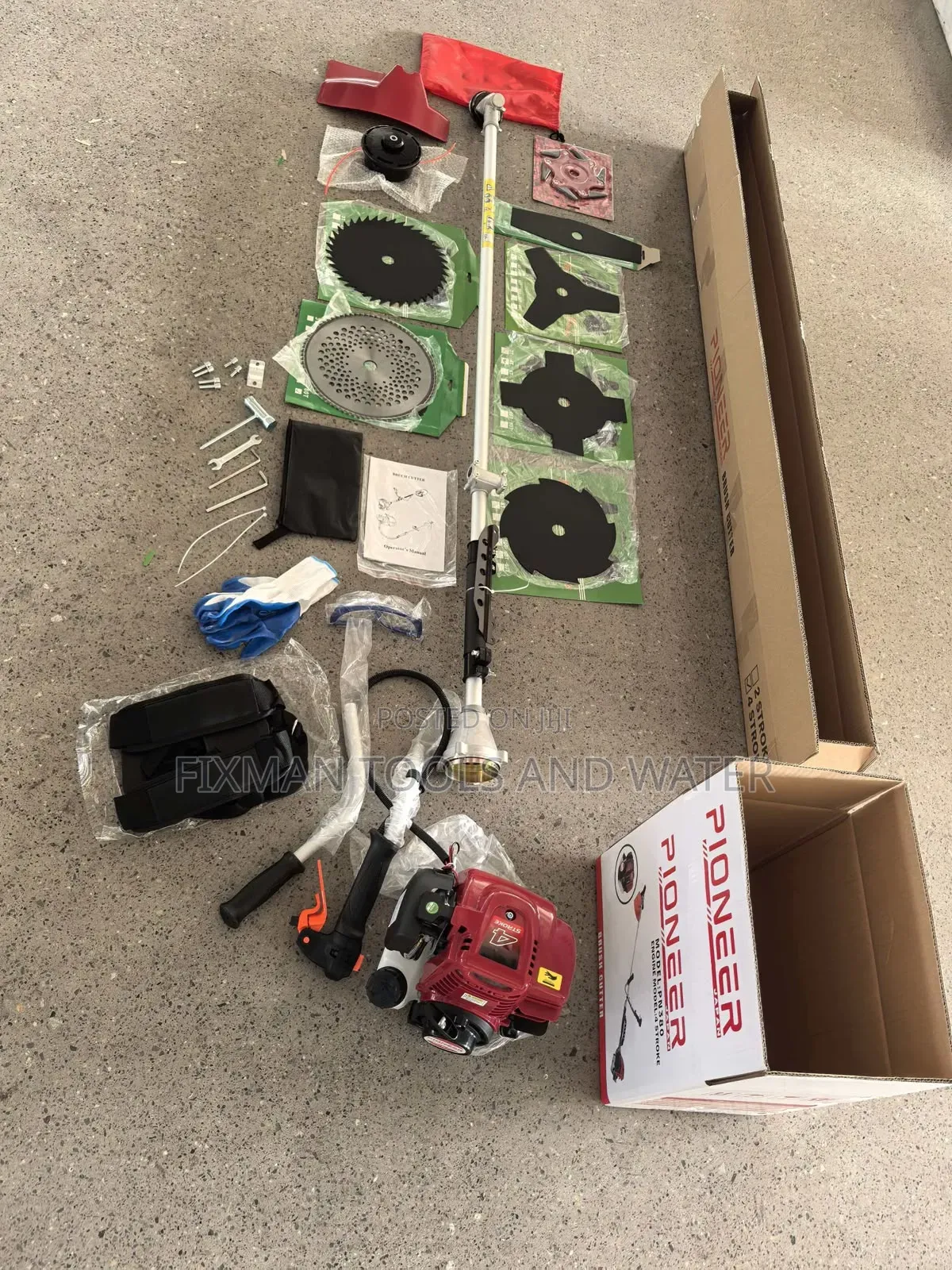 Professional 2 Stroke Brush Cutter Machine 2 Blades Extra
