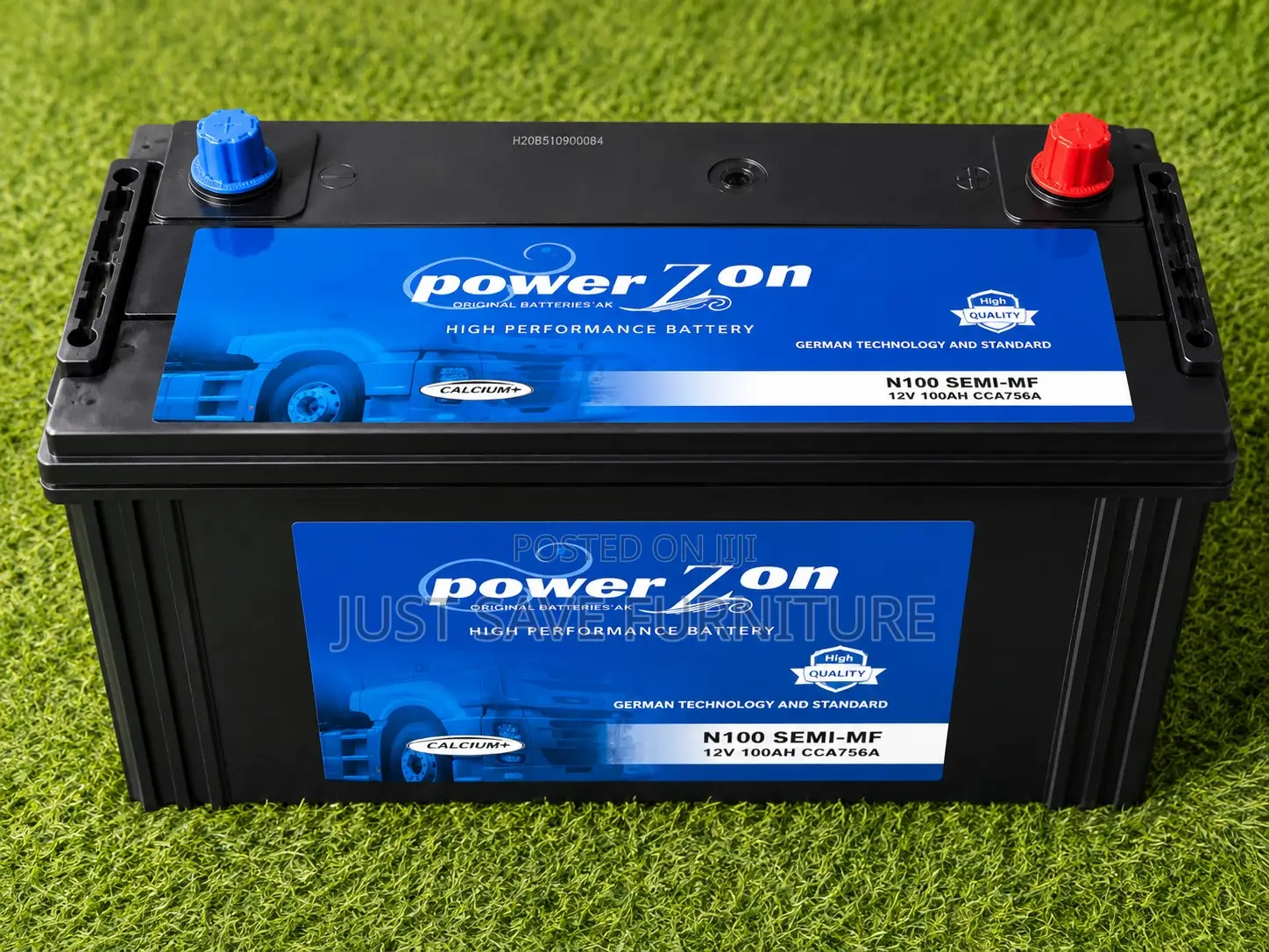 Power Zon N100 12V 100Ah Semi-Maintenance Free Battery