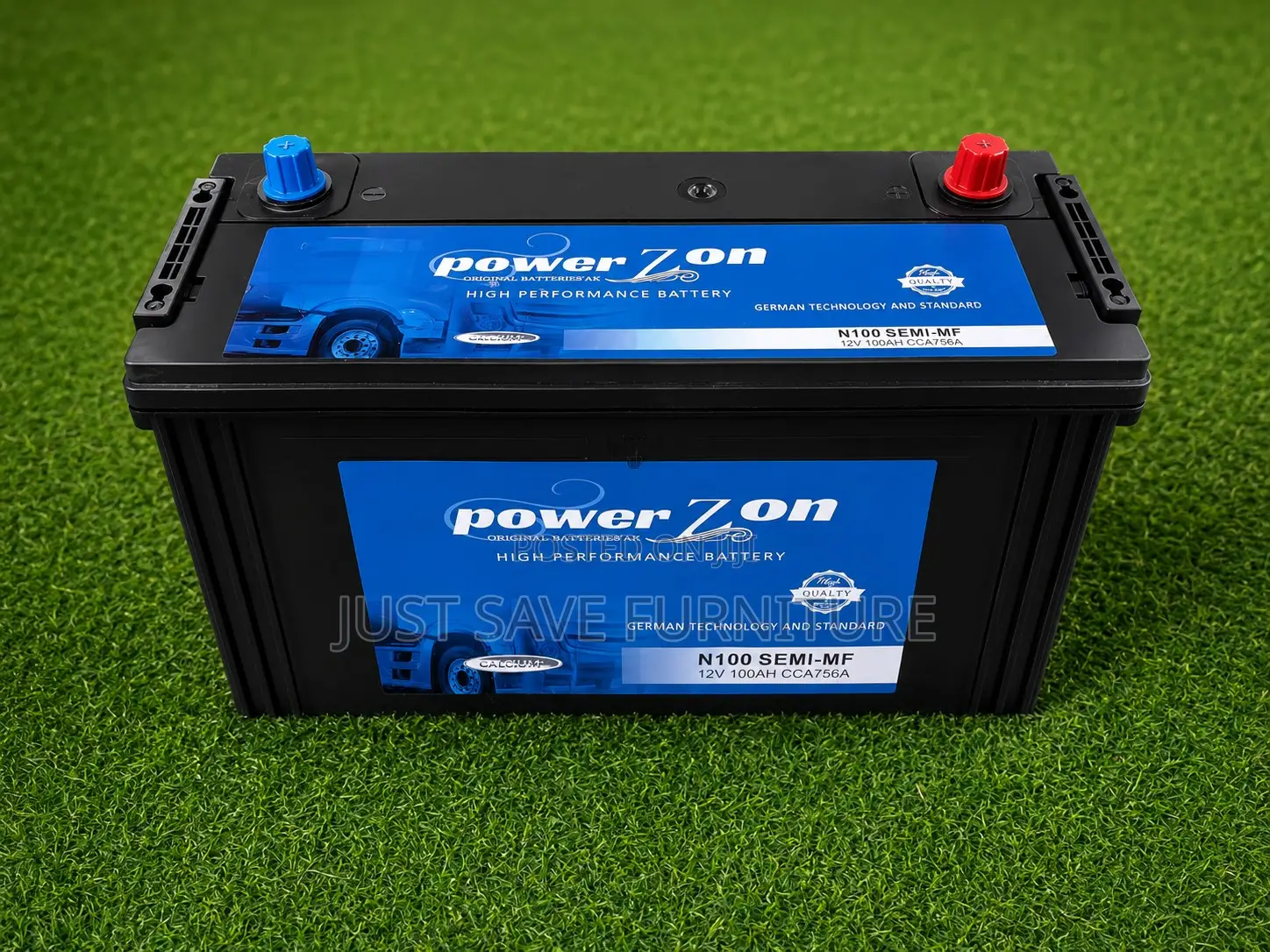Power Zon N100 12V 100Ah Semi-Maintenance Free Battery