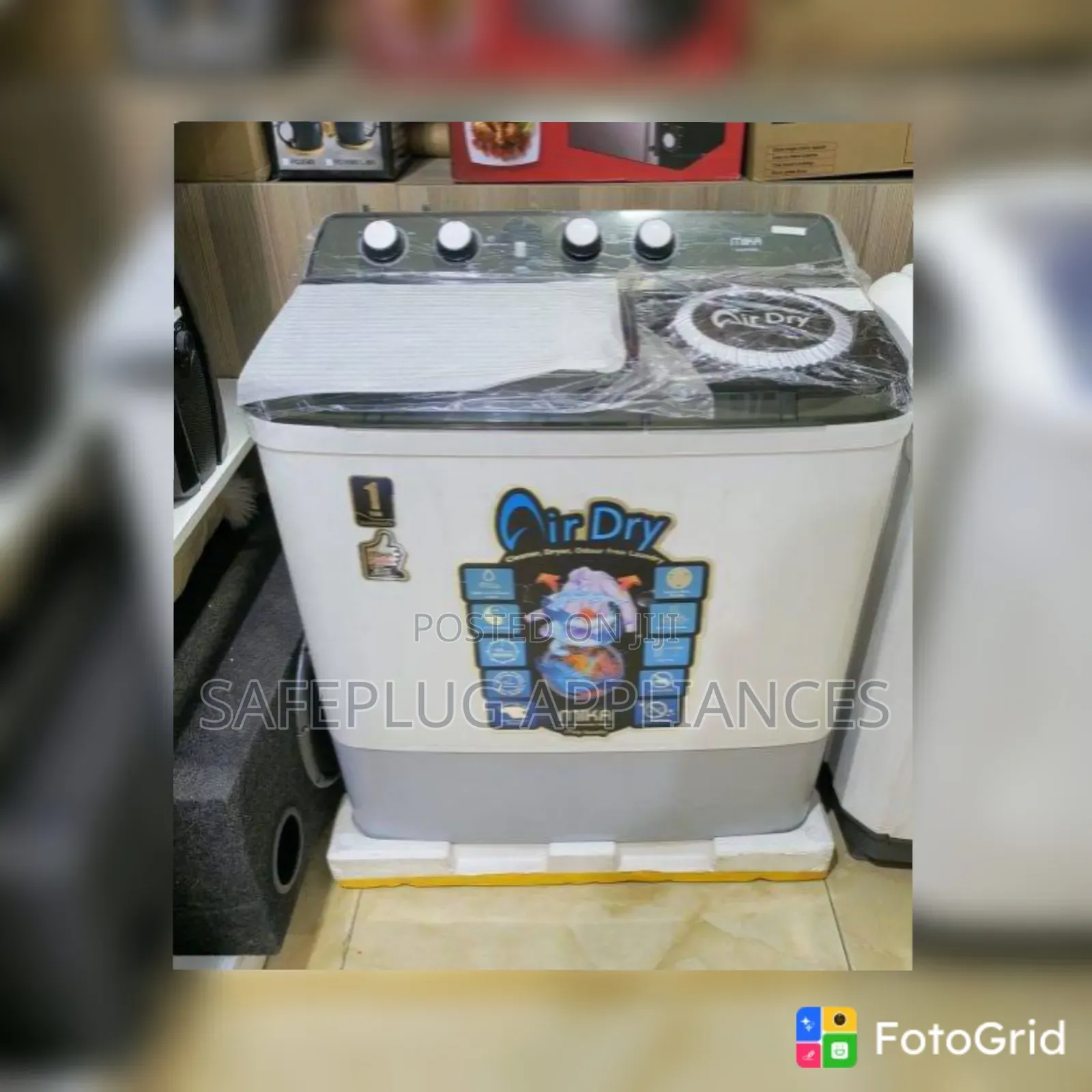 10KG Twin Tub Washer – Large Capacity Washing Spin Machine White