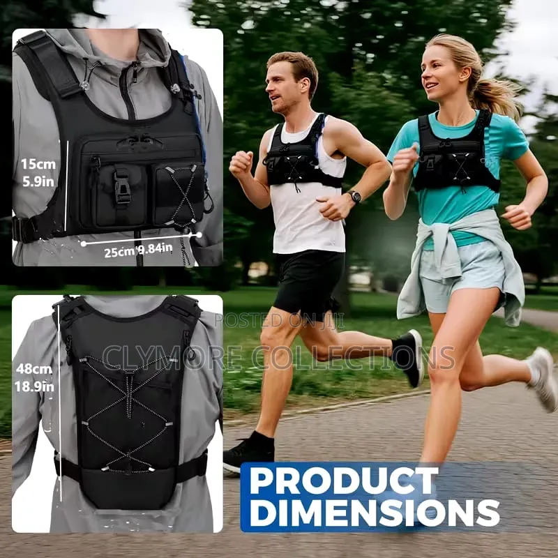 Adjustable Lightweight Chest Bag Backpack for Running, Walking Travel