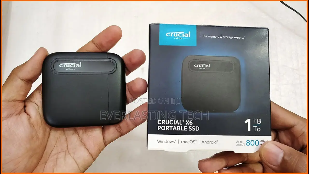 Crucial X6 1Tb Portable SSD - Up to 800Mb/S