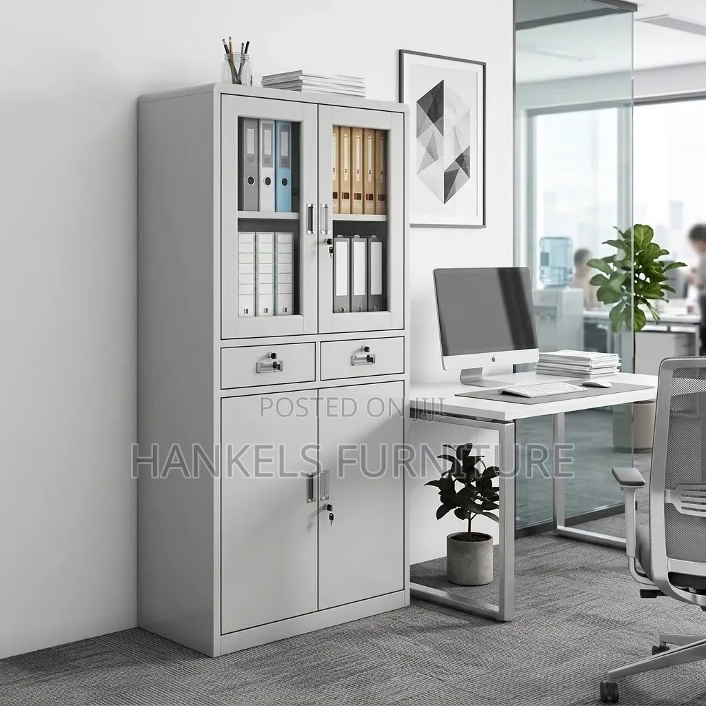 2-Door Metallic Filing Office Cabinet – Office Storage