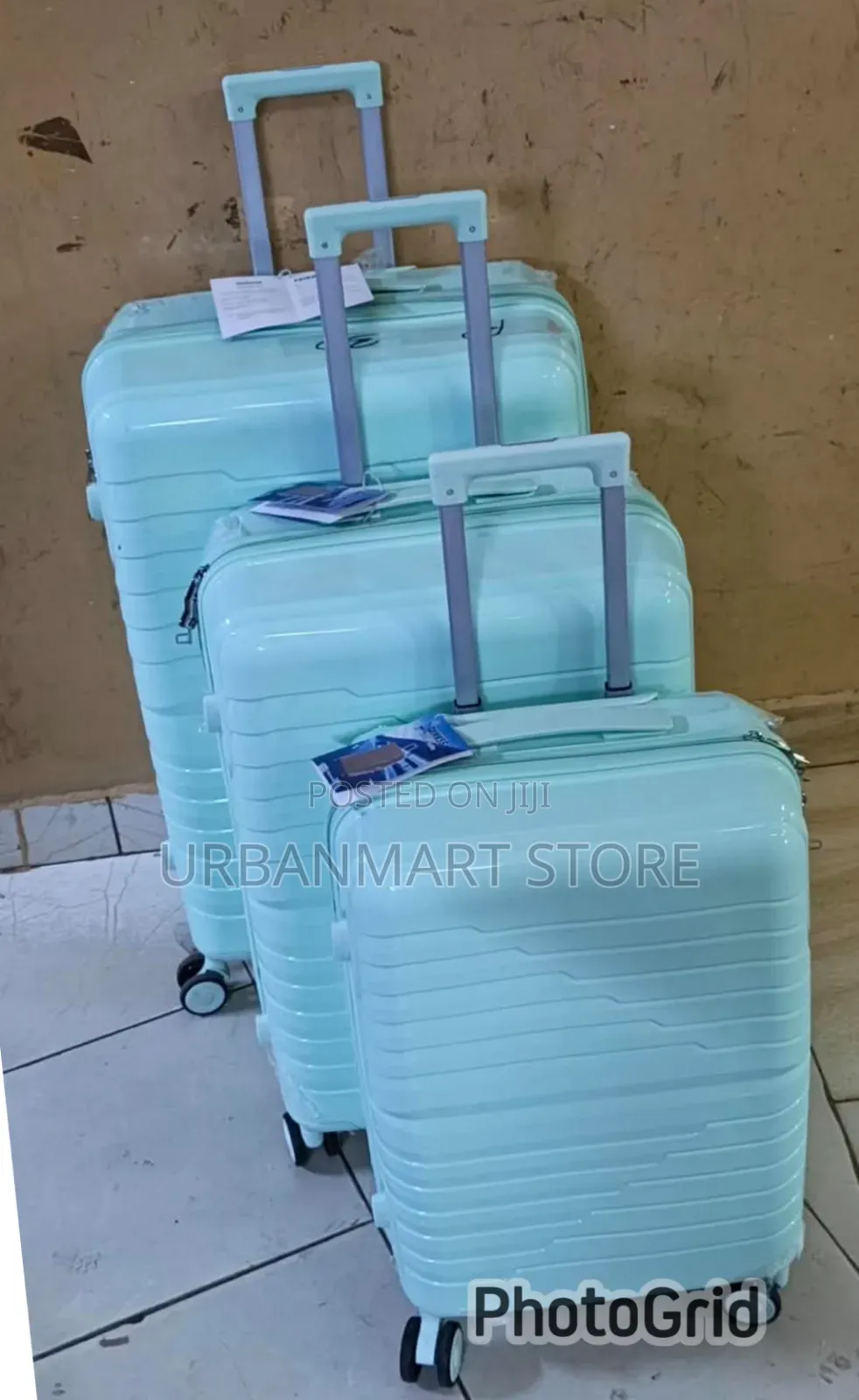 Unbreakable Rubber Suitcase 3-Piece Hard Shell Set 75cm 69cm 59cm