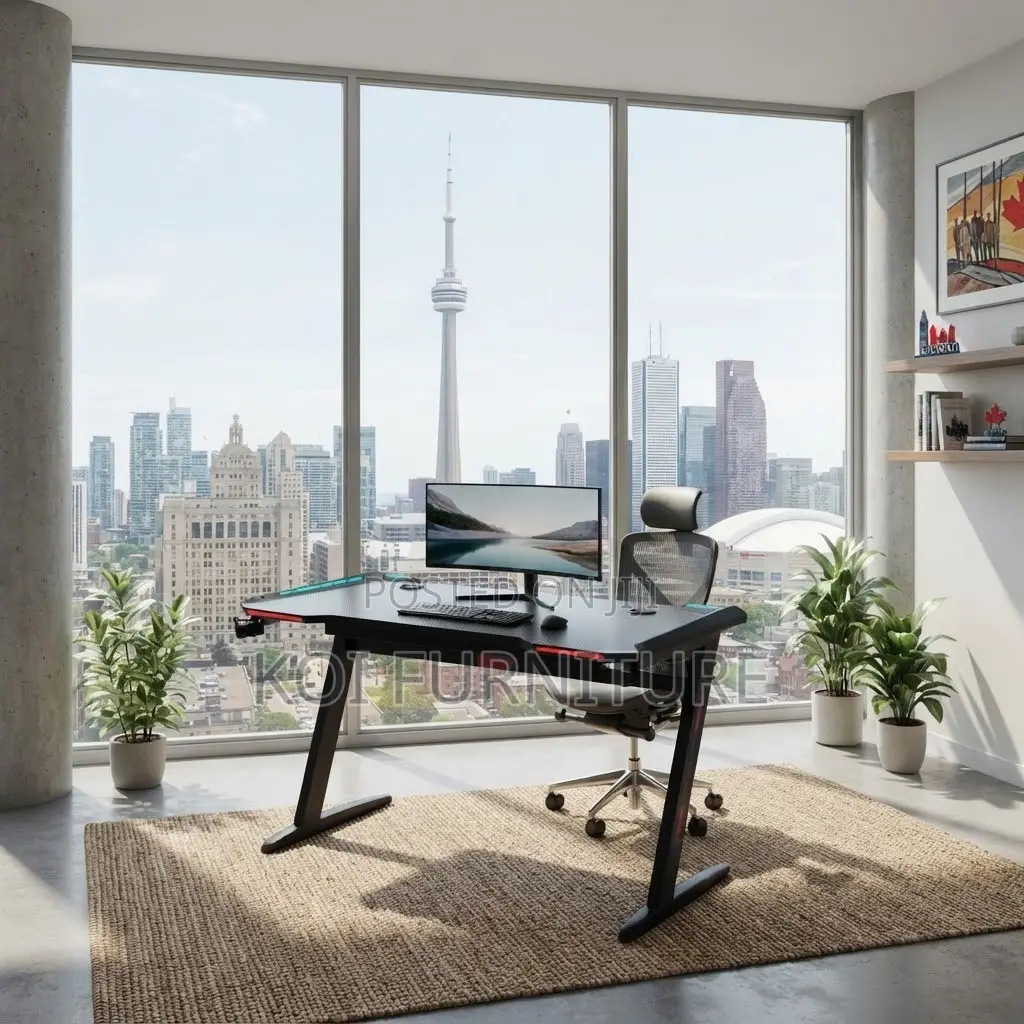 Office Desk; Ergonomic Home Commmercial Studio Gaming Desk