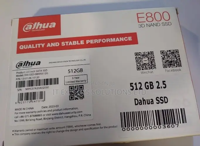 Dahua 512gb 2.5 Inch Sata SSD