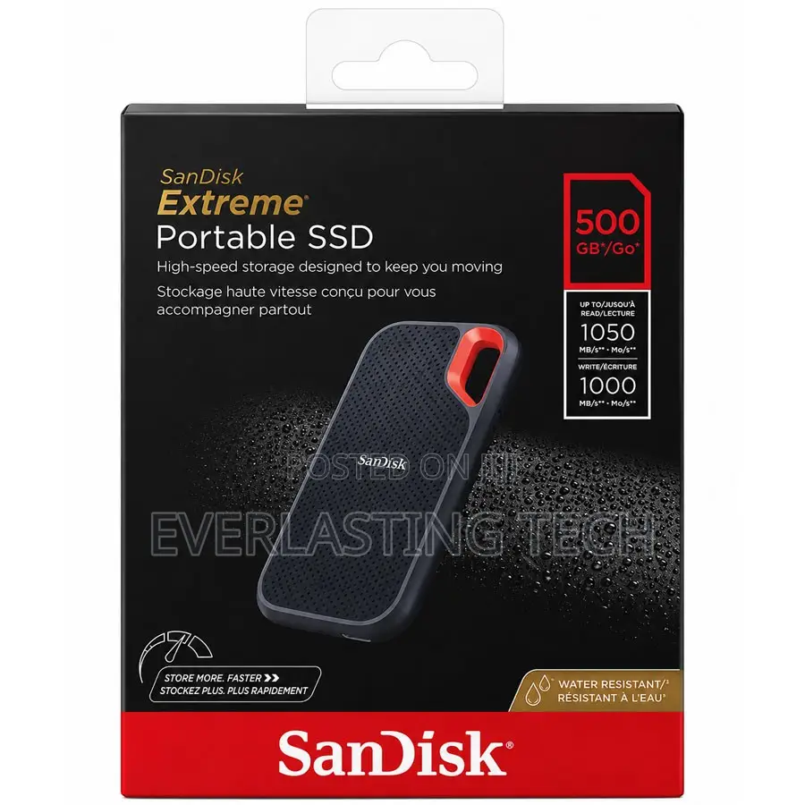 Sandisk 500gb E61 Extreme Portable SSD