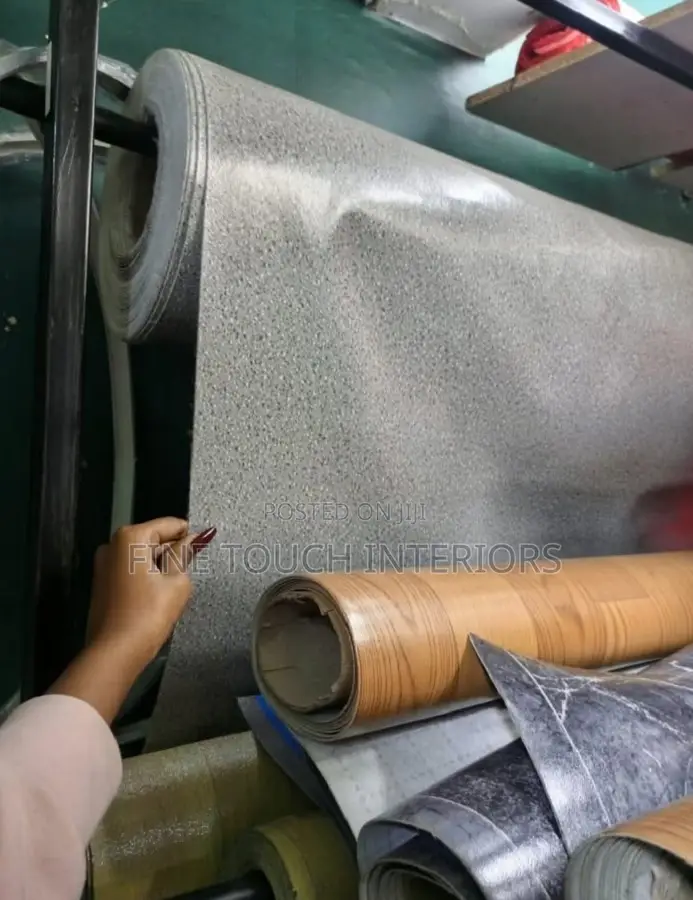 Timber-Look Vinyl Mkeka Wa Mbao Carpets