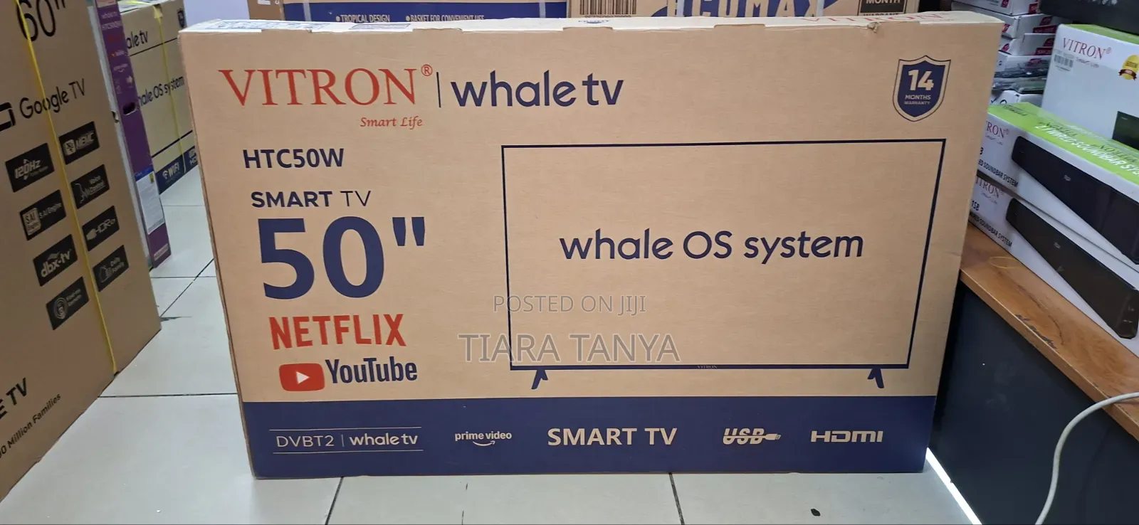 Vitron 50-Inch FHD Smart LED TV - Whale OS, HDR, Wi-Fi, Bluetooth,
