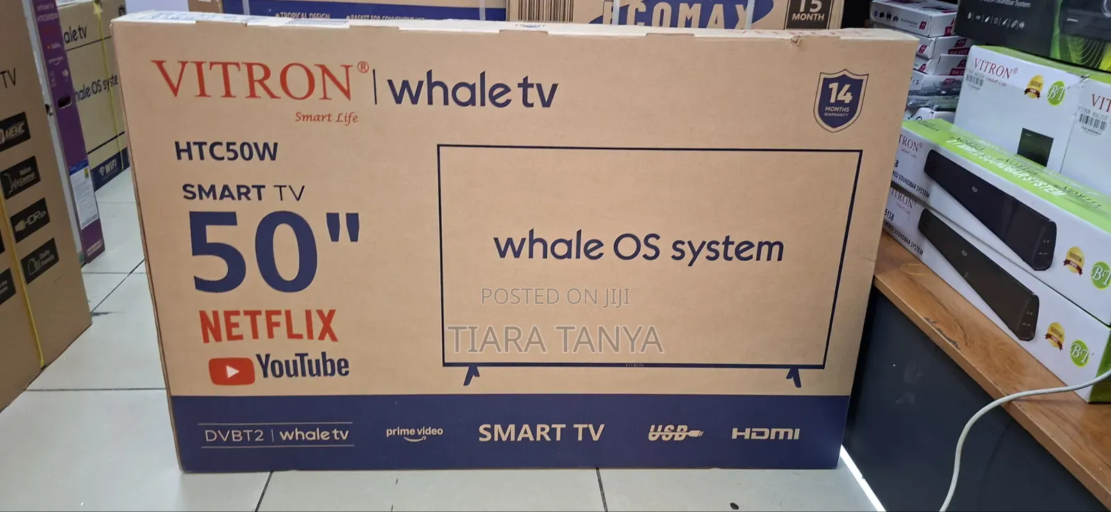 Vitron 50-Inch FHD Smart LED TV - Whale OS, HDR, Wi-Fi, Bluetooth,