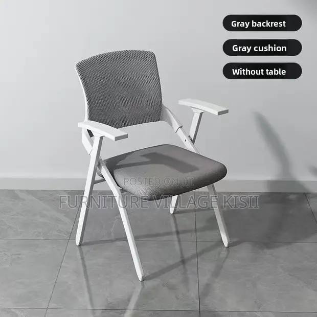 Office Chair ;White Foldable Office Chair