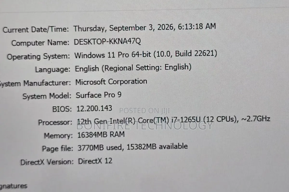 Laptop Microsoft Surface Pro 9 16GB Intel Core i7 SSD 256GB