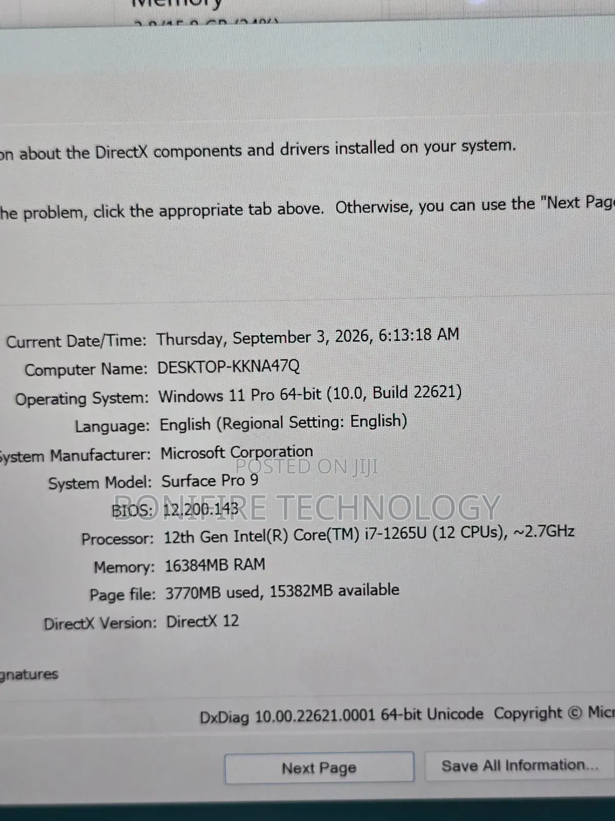 Laptop Microsoft Surface Pro 9 16GB Intel Core i7 SSD 256GB