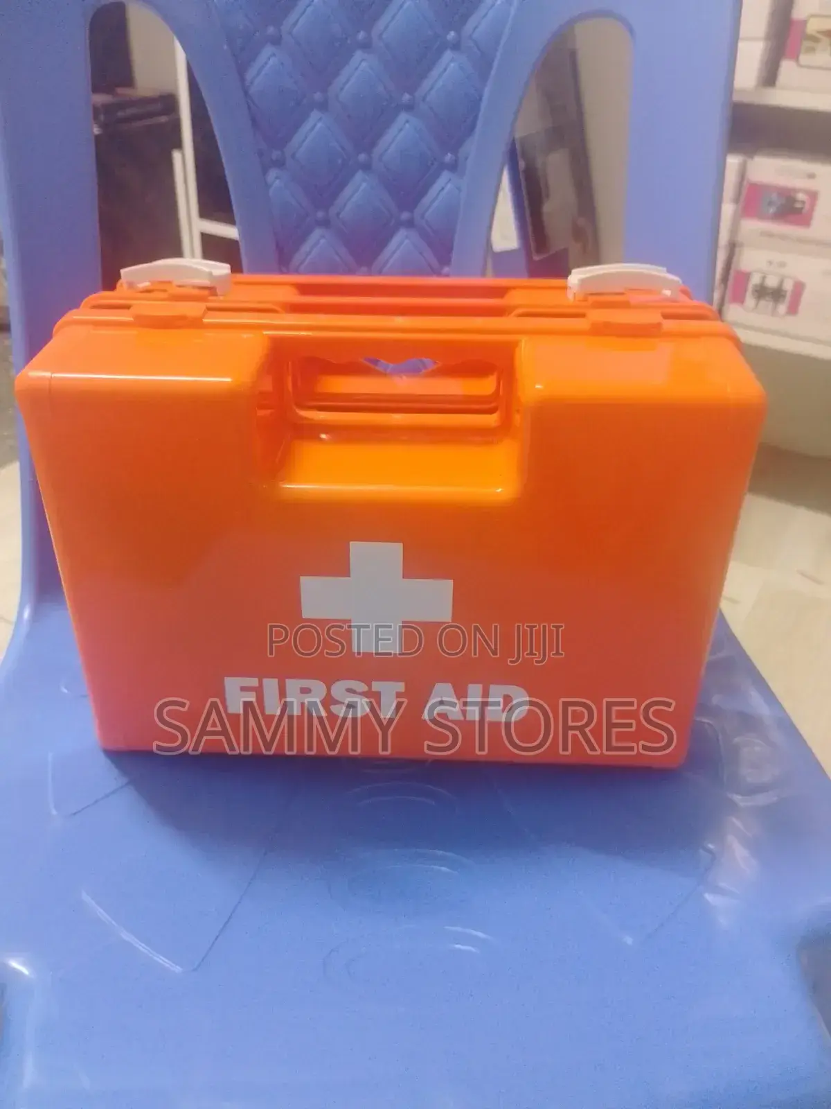 Portable First Aid Box – Orange Medical Supplies Storage Case