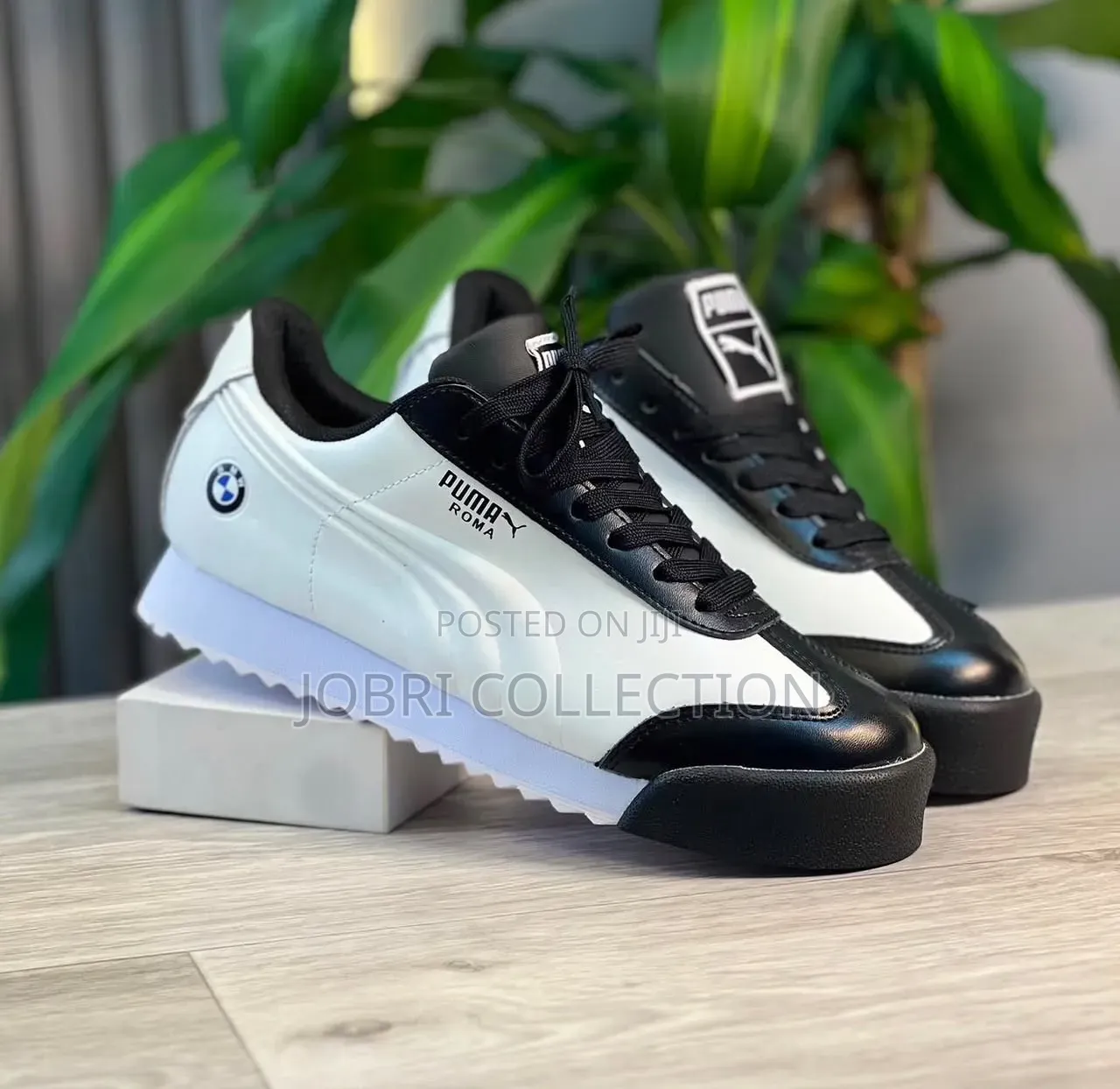 Puma Roma Black and White Sneakers
