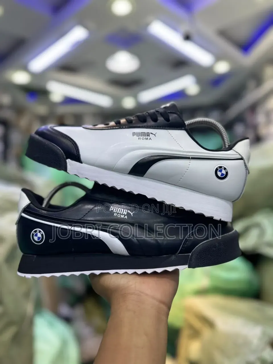 Puma Roma Black and White Sneakers