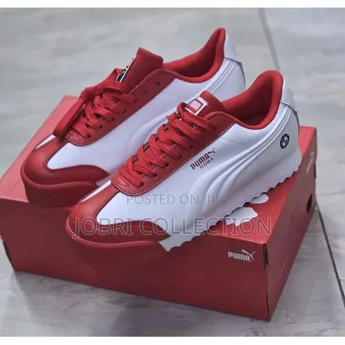 Puma Roma Red and White Sneakers