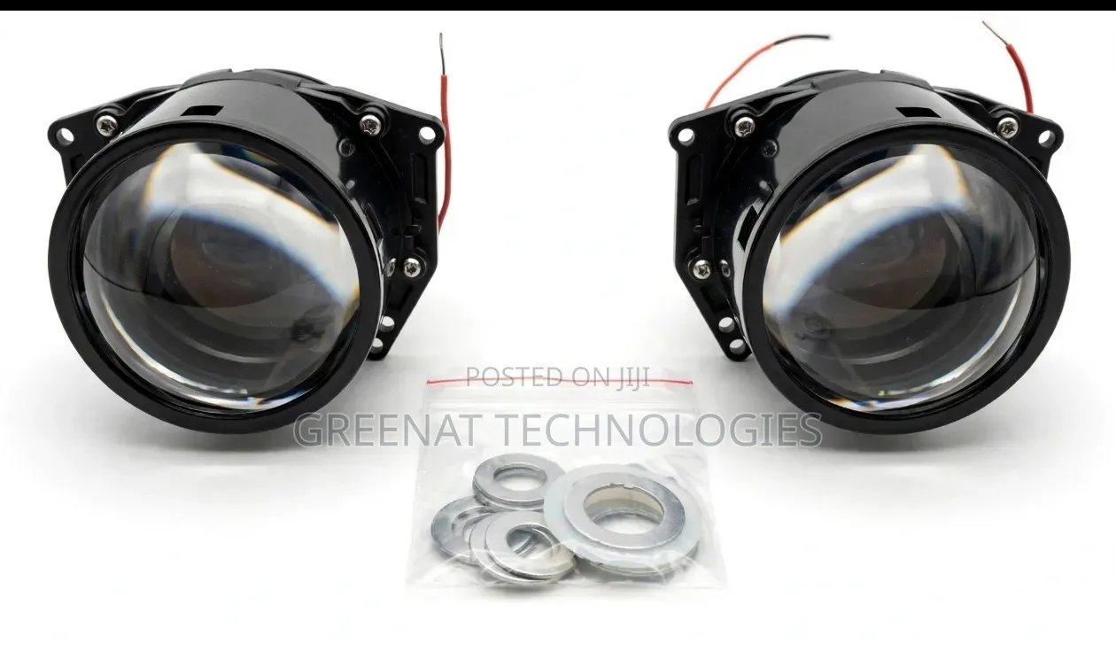 Universal Bi LED Projector Lens Headlight Fog Light FLASH UP TO 300M