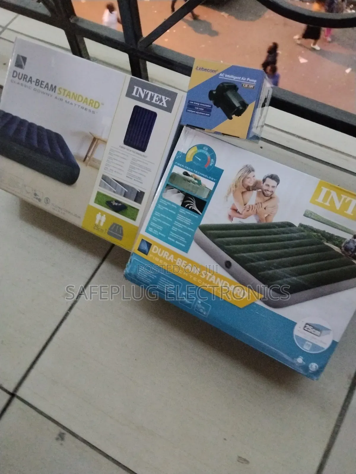 Intex 4x6 Air Mattress + Free Lebecom Electric Pump