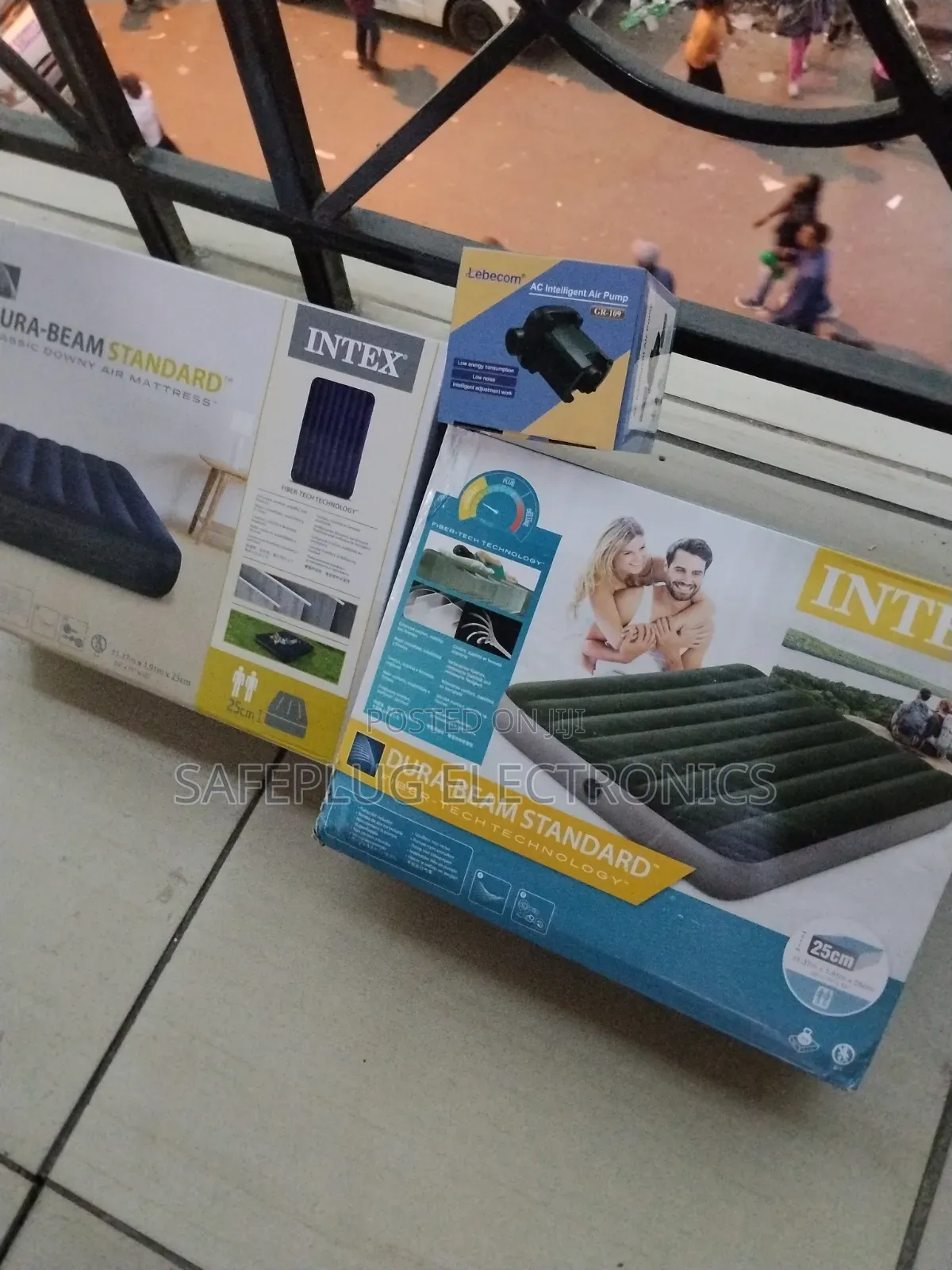Intex 4x6 Air Mattress + Free Lebecom Electric Pump