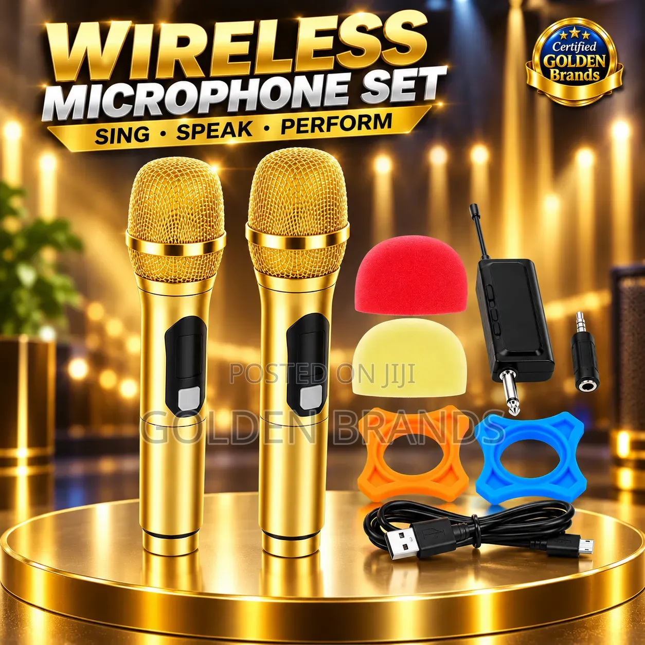 Dual Super Wireless Microphone Set 2 PCS