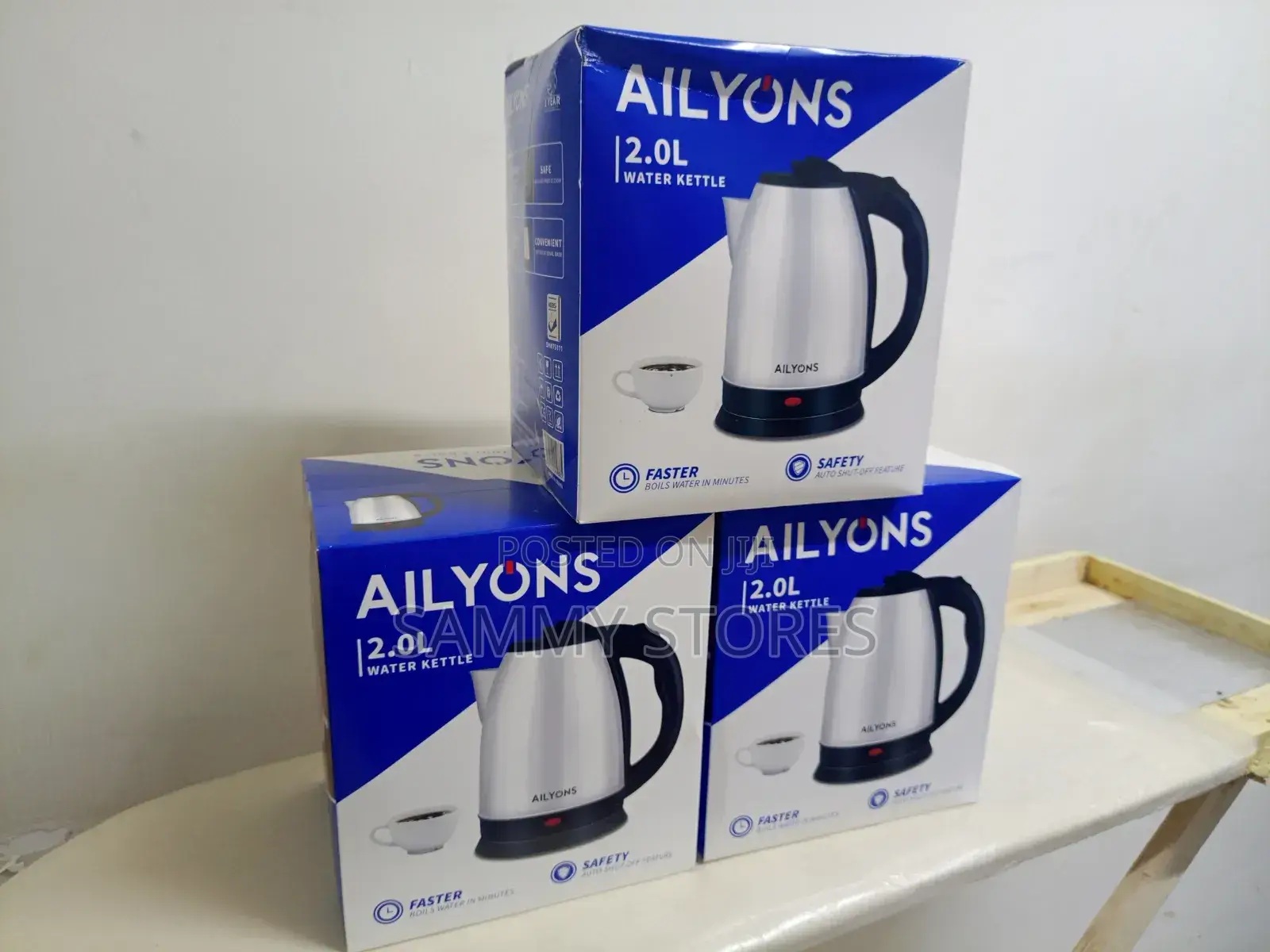 AILYONS 2000ml Electric Kettle With Safety Auto-Off