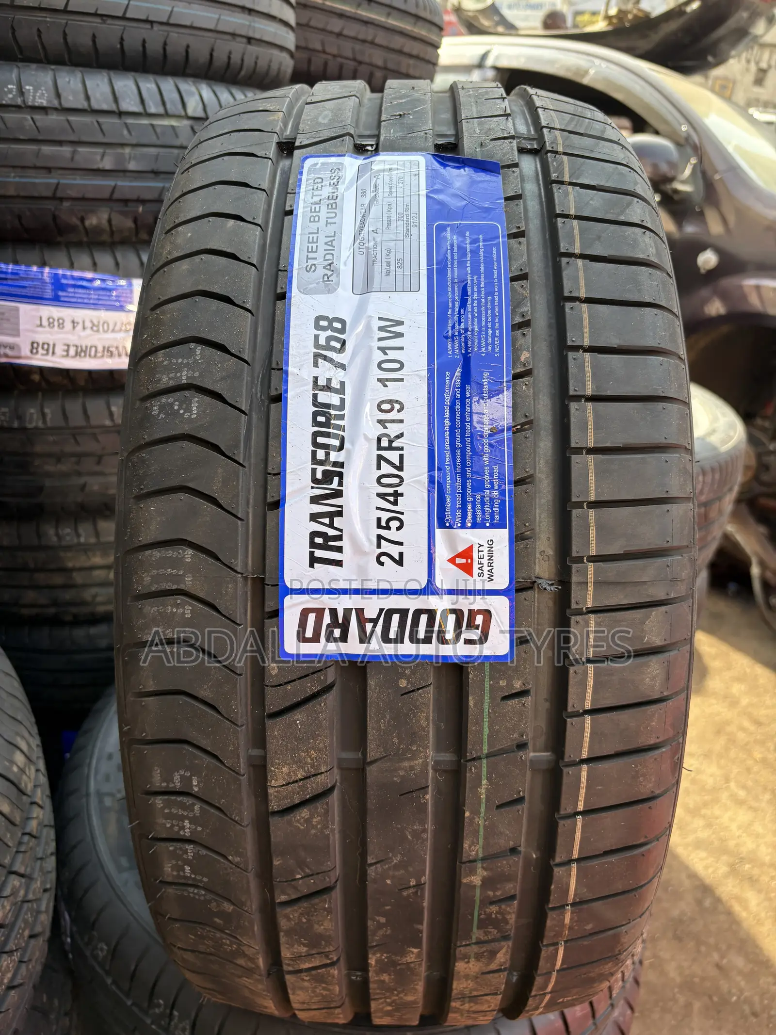 275/40r19 Goddard Tyre