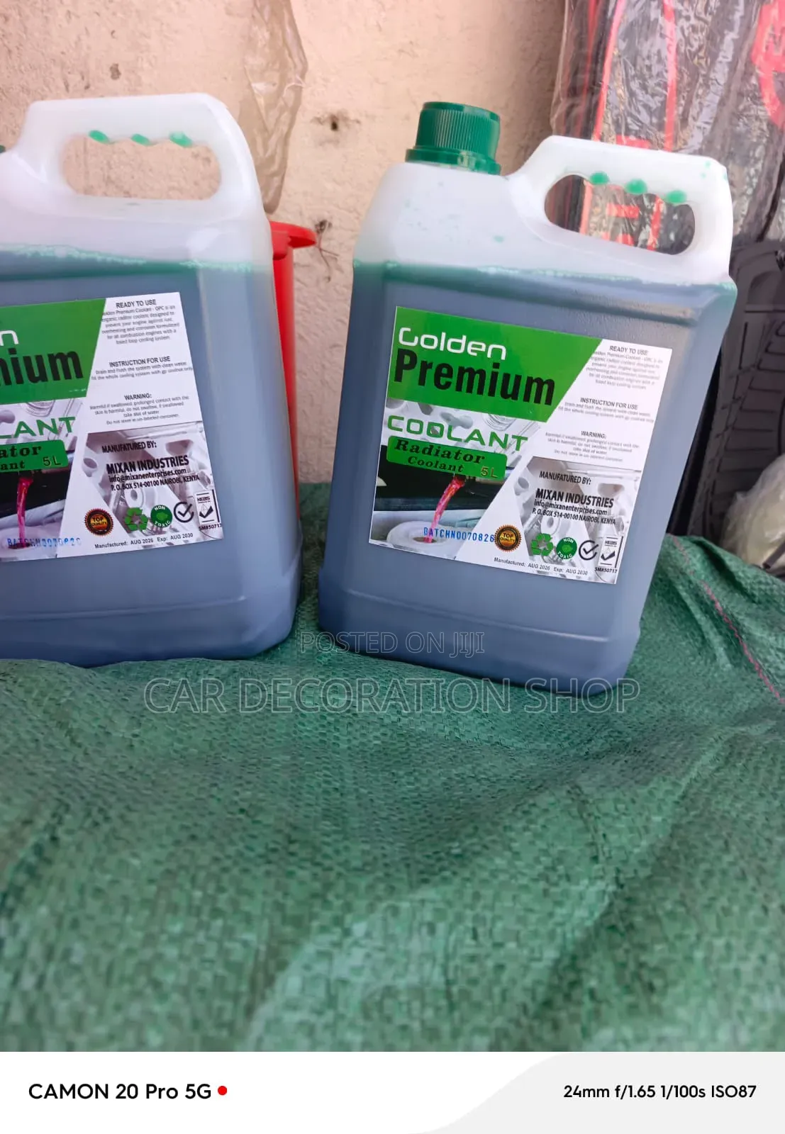 Golden Premium 5litres Anti Freeze Engine Coolant for Car Radiators