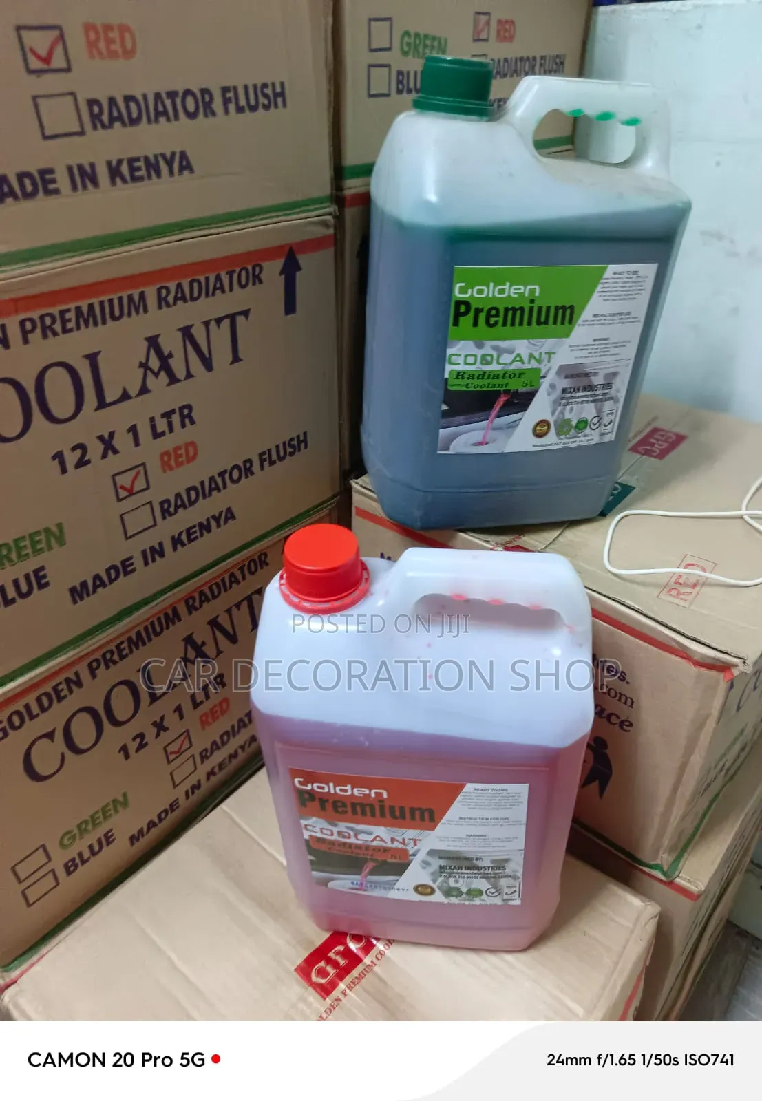 Golden Premium 5litres Anti Freeze Engine Coolant for Car Radiators
