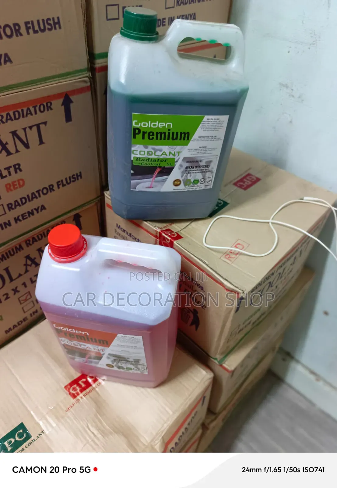 5litres Jerrycan Engine Antifreeze Cooling System Fluid in Red/Green