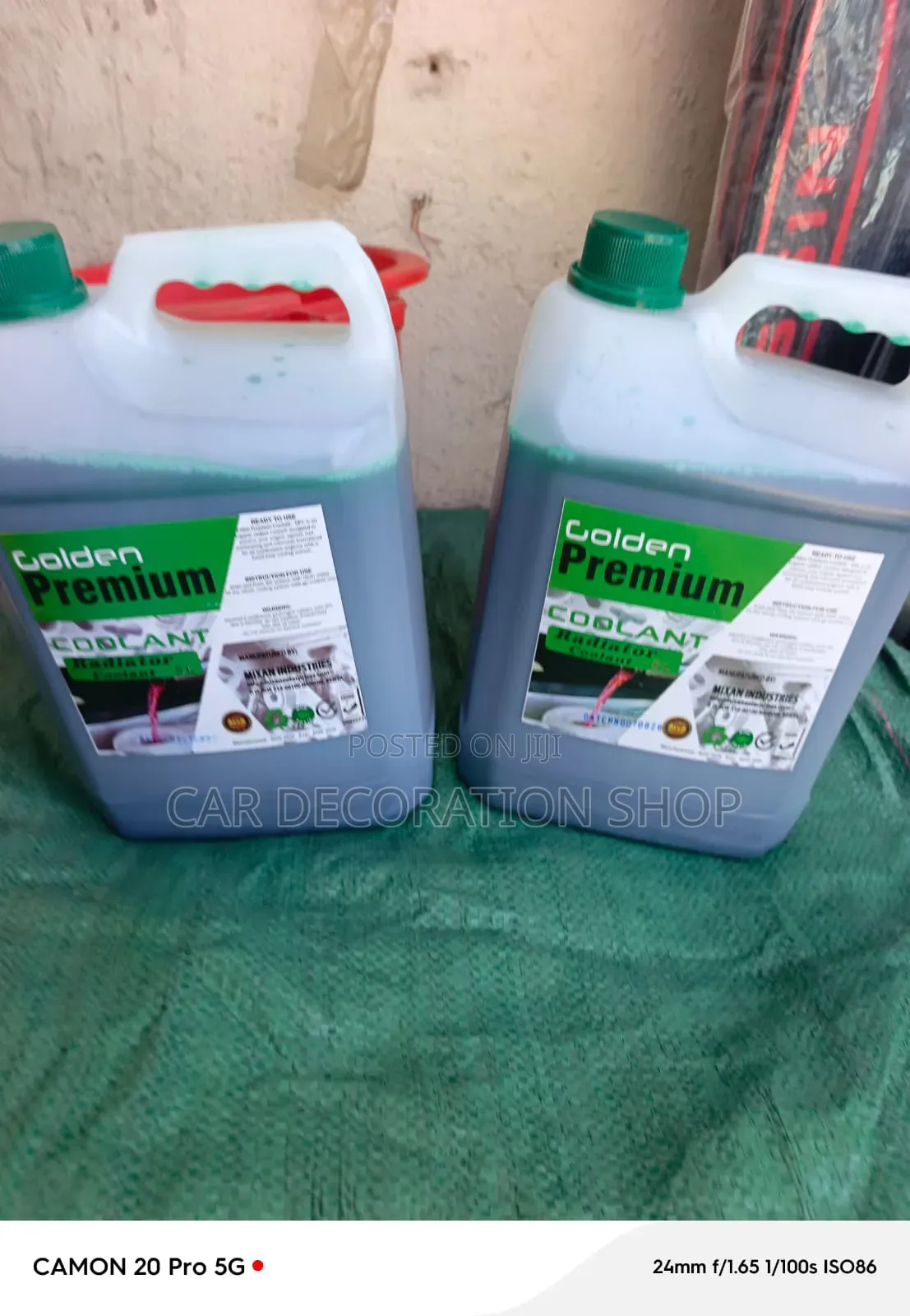 5litres Jerrycan Engine Antifreeze Cooling System Fluid in Red/Green