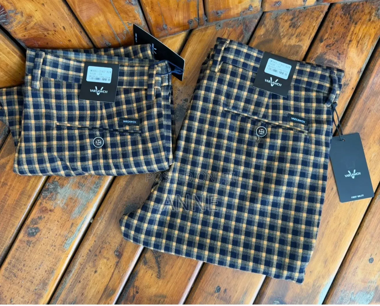 Official Checked Pants for Men