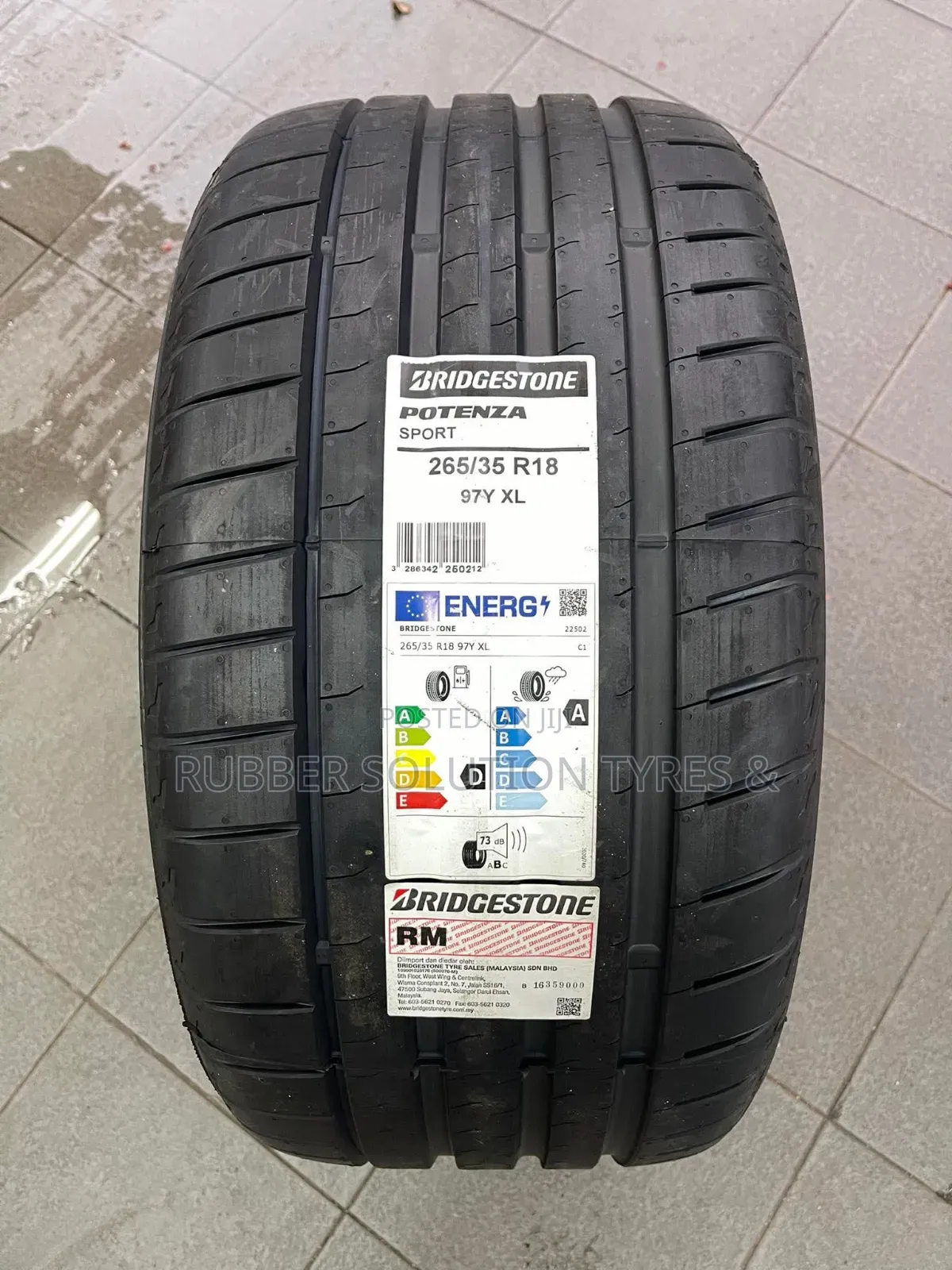 265 /35 R18 Bridgestone Tyres 97y Xl Potenza Sport