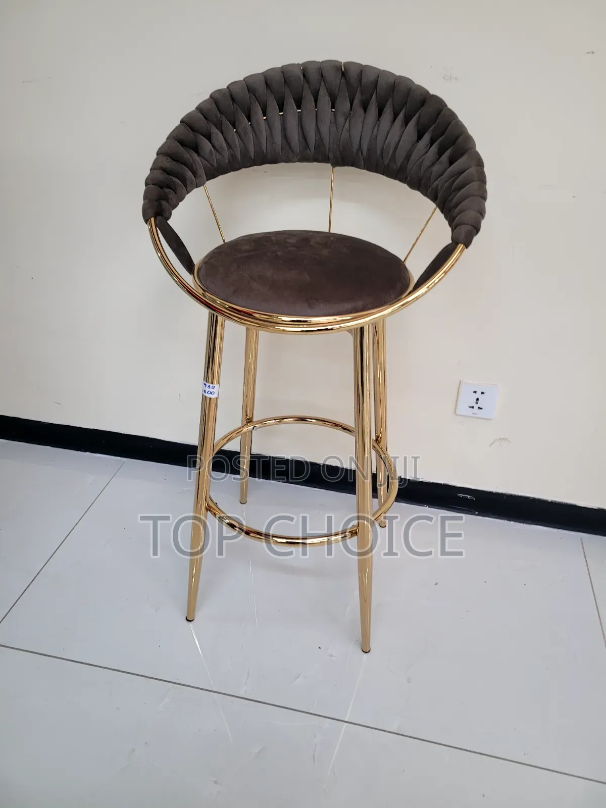 Gold Stand Stylish Counter Chair